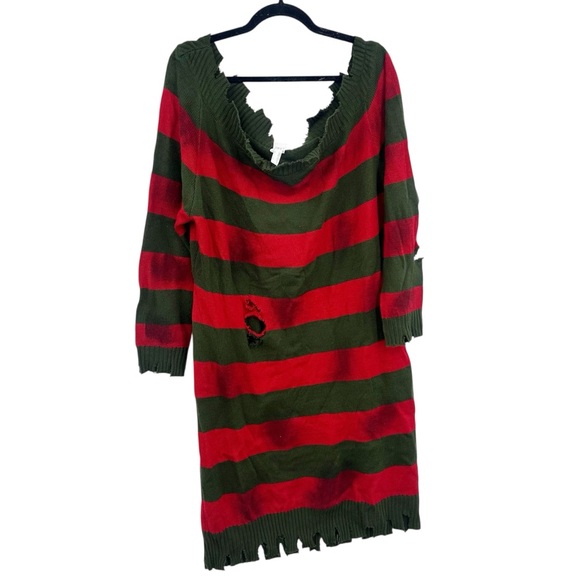 Freddy Krueger Halloween Dress Size 3XL A Nightmare On Elm Street Plus Size - Picture 1 of 7